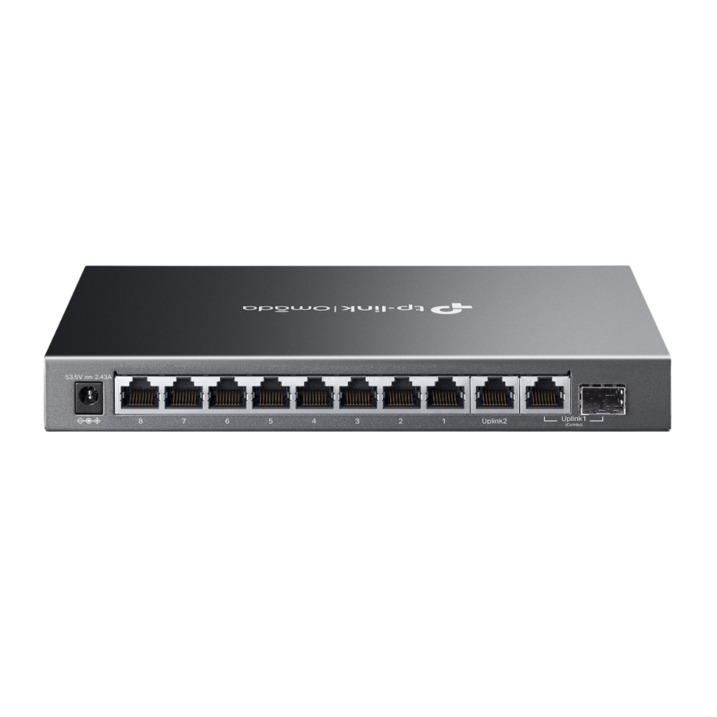 Switch 10 ports Gigabit Omada facile à gérer avec 8 ports PoE+
