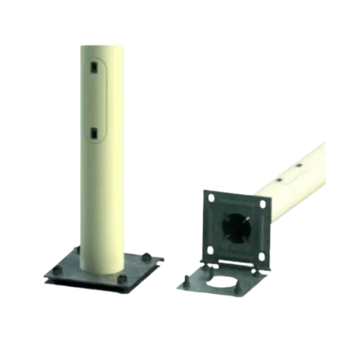 POTEAU BASCULABLE DE 6 MÈTRES POUR L'INSTALLATION DE CAMÉRAS BLANC