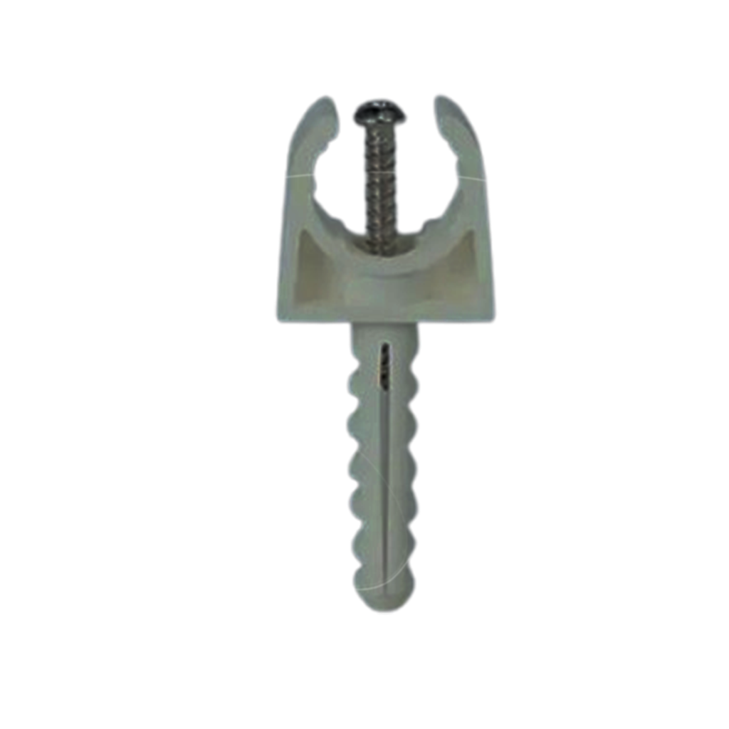 SACHET DE 100 ACCROCHES POUR TUBE IRO DE 16MM SIMPLE GRIS