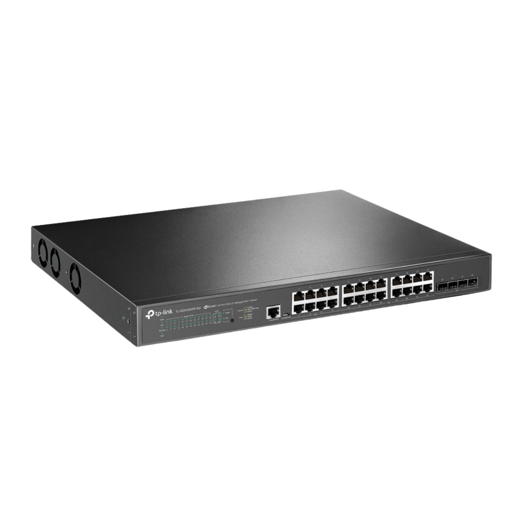 Switch administrable JetStream 24 ports 2,5GBASE-T et 4 ports 10GE SFP+ L2+ avec 16 ports PoE+ et 8 ports PoE++