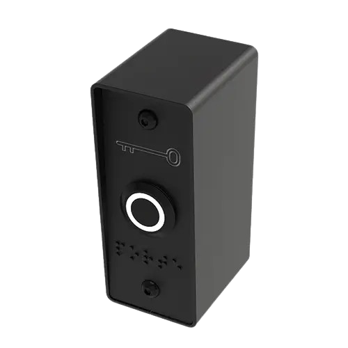 Bouton poussoir noir INOX 19 mm vert/blanc NO+NC + PBHI1-N + PBP19_4-N