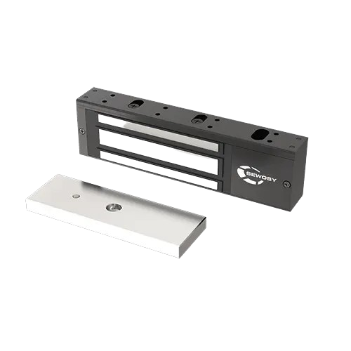 Ventouse applique noire - 500 daN - 12-24V DC - contact