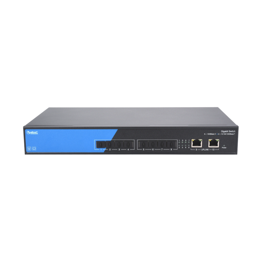 SWITCH 8×SFP 1000 FX & 2×RJ45