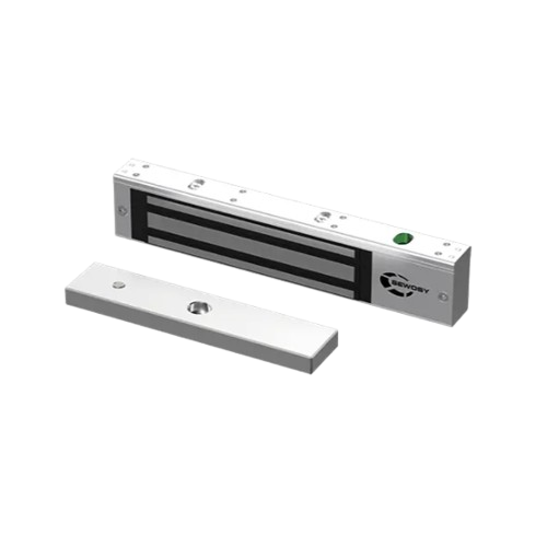 Ventouse applique grise - 300 daN - 12-24V DC - contact