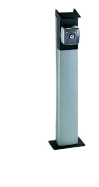 Potelet de 1200mm pour 1 contact à clé-clavier