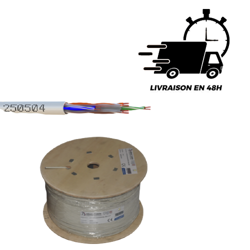 CABLE RÉSEAU - 500M - BOBINE BOIS