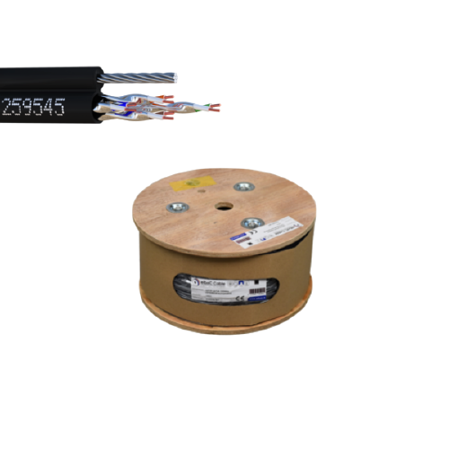 CABLE RESEAU U/FTP CAT6A EXTERIEUR AUTOPORTE 100M  (U/FTP-AUTO-EXT)