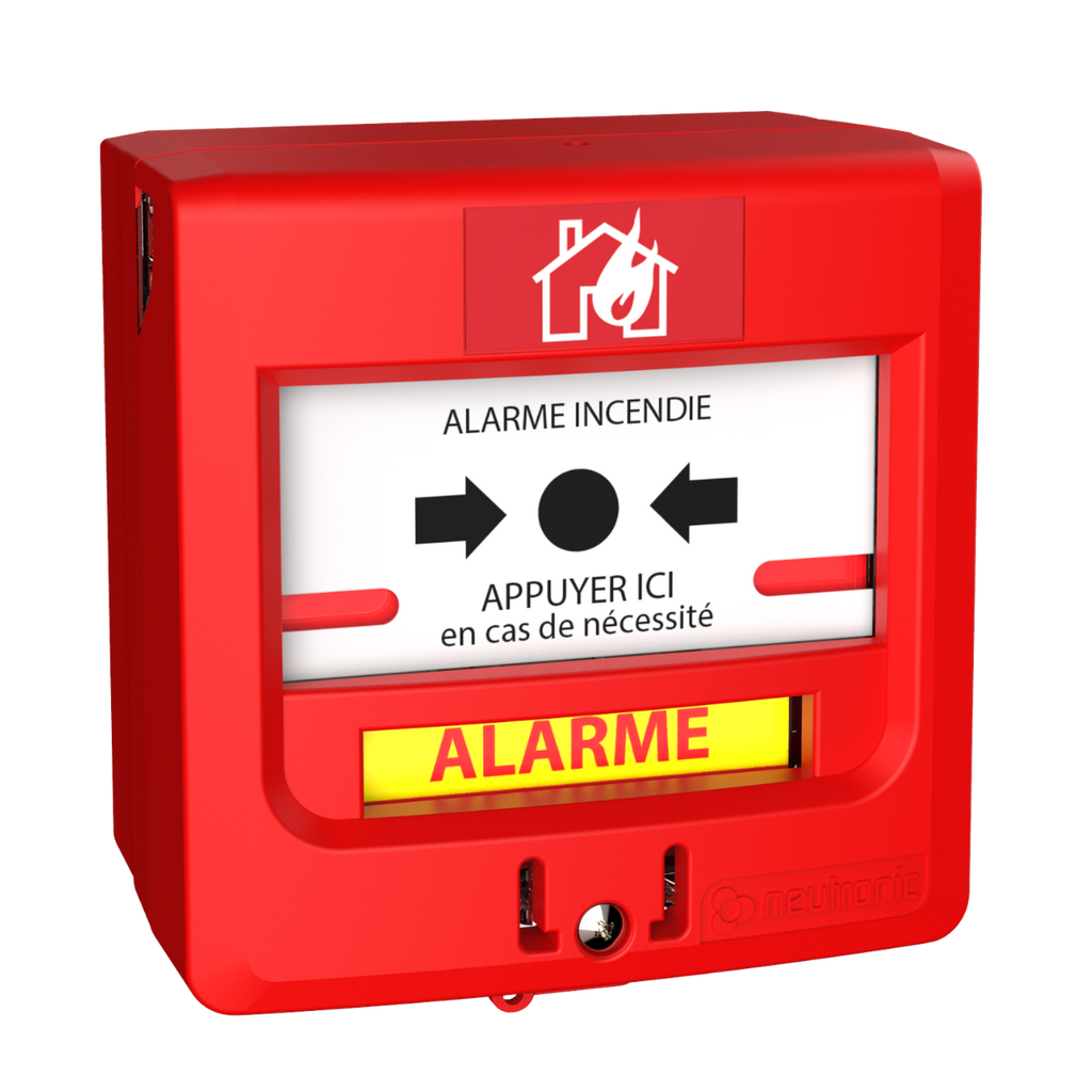 Déclencheur Manuel rouge Type 4 à piles Radio Adressable Connecté