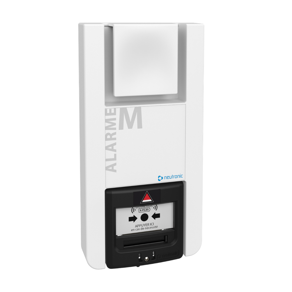 Equipement Sonore Alarme Menace à piles Radio Adressable Connecté avec BM noir intégré