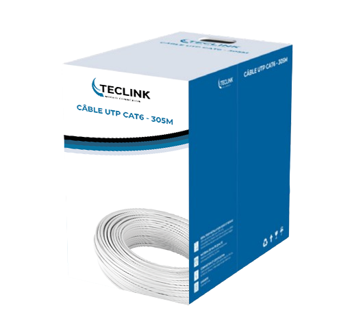 CÂBLE UTP LSZH CCA CAT6  - 305M - PALETTE DE 32 PIECES