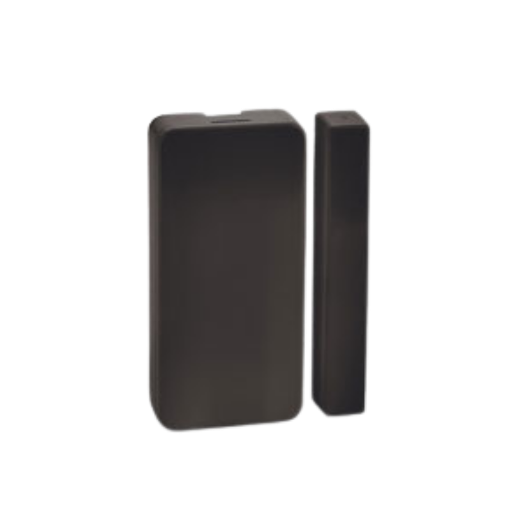 Détecteur de chocs et contact magnétique sans fil bidirectionnel noir