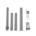 POTEAU BASCULABLE DE 5 MÈTRES POUR L'INSTALLATION DE CAMÉRAS GRIS FONCÉ