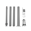 POTEAU BASCULABLE DE 6 MÈTRES POUR L'INSTALLATION DE CAMÉRAS GRIS FONCÉ