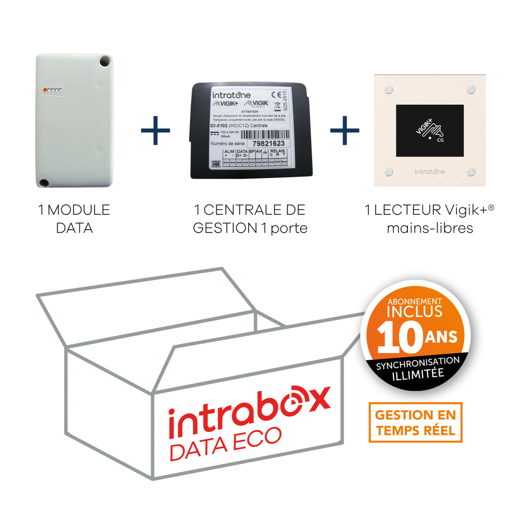 INTRABOX DATA ECO Lecteur VIGIK+ Mains-libres