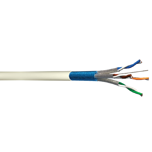 CABLE GRADE 3 TV F/FTP 4 PAIRES BLANC