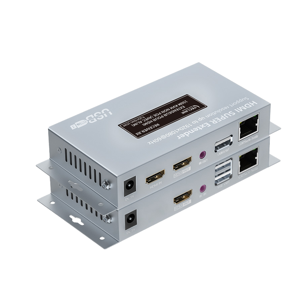 EXTENDEUR POUR HDMI 150M KVM NON POE(AVEC ALIM)