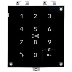 2N® IP Verso – Module Clavier capacitif & Lecteur RFID & Bluetooth (125kHz, 13,56MHz sécurisé, NFC), Compatible PICard