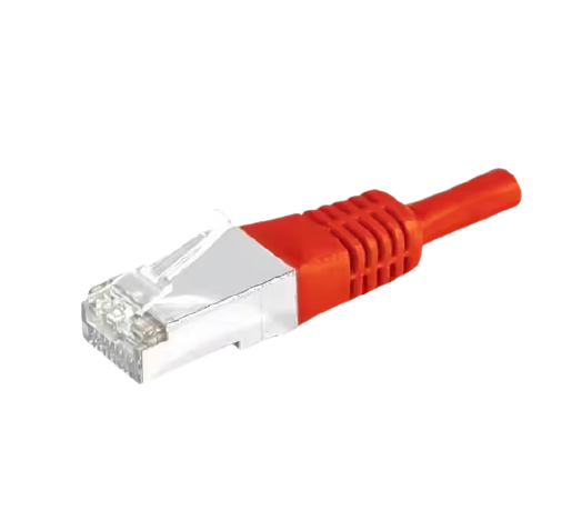 CORDON S/FTP CAT6 CCA 0.3M ROUGE