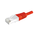 CORDON S/FTP Cat6 CCA 0.3m rouge-red