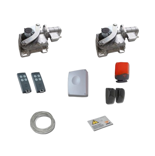 KIT COMPLET AVEC MOTEURS 24V ENTERRÉS POUR PORTAILS BATTANTS - CARDIN KT-HLXCORE24T