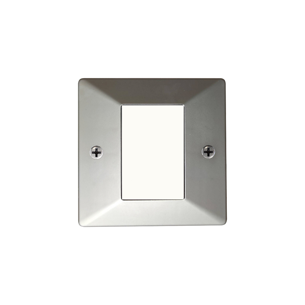 Boitier d'encastrement pour bouton poussoir (R304-0001) - Finition chrome mat