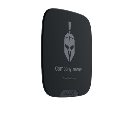 Ajax Brandplate for StreetSiren DoubleDeck black (10pcs),  [BASELINE]