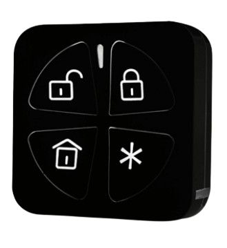 TÉLÉCOMMANDE PANDA 4 BOUTONS BIDIRECTIONNELLE NOIR  (AG-T4/PANDA/NOIR)