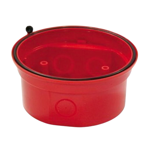 Socle profond rouge pour diffuseur d'évacuation IP  (HO-WRR)