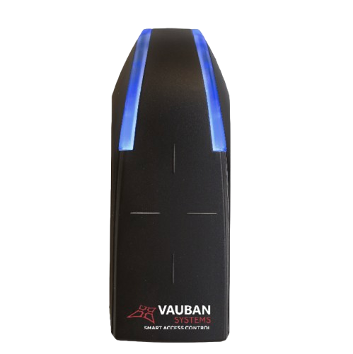 Lecteur VAUBAN, DESFIRE,Etroit, RS485 SSCPV1, Noir, Cbl3m