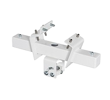 Montage sur poteau pour poteaux de 38,1 mm, blanc