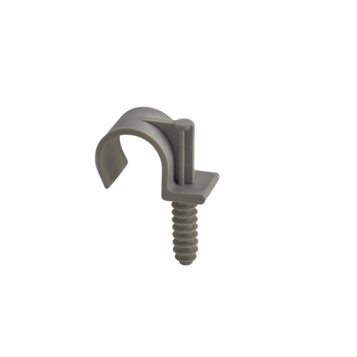 [TLAP25S] SACHET DE 100 ACCROCHES POUR TUBE IRO DE 25MM SIMPLE GRIS