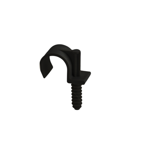 [TLAP16SN] SACHET DE 100 ACCROCHES POUR TUBE IRO DE 16MM SIMPLE NOIR