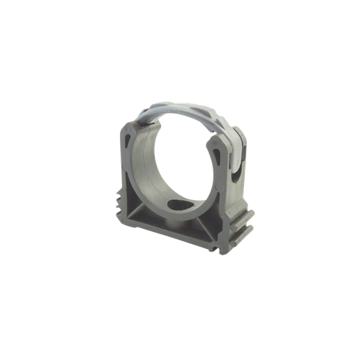 [TLAB40] SACHET DE 100 ACCROCHES POUR TUBE IRO AVEC CLIP DE 40MM SIMPLE GRIS