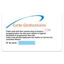 [150020] HECGEST Carte gestionnaire sans logo pour accès HEXACTWEB