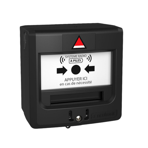 [TZ5DM-N] Boitier Menace (BM) noir à piles Radio Adressable Connecté