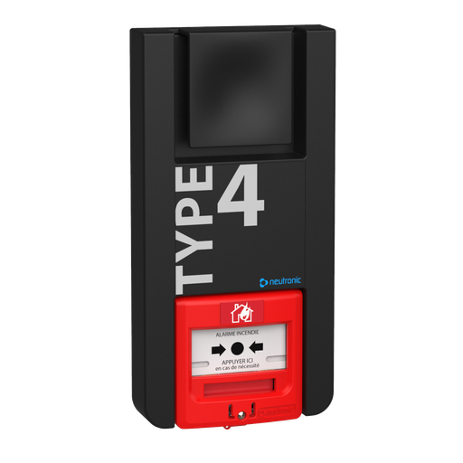 [TT4P-RF3-N] Type 4 à piles Radio couleur noire