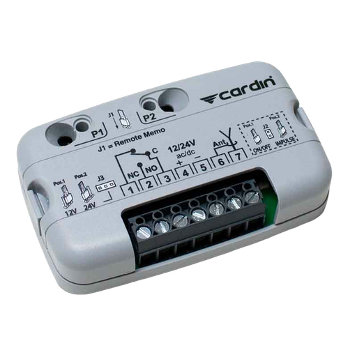 [RQM504C1] Mini récepteur 1 canal 433MHz (12/24Vac-dc)