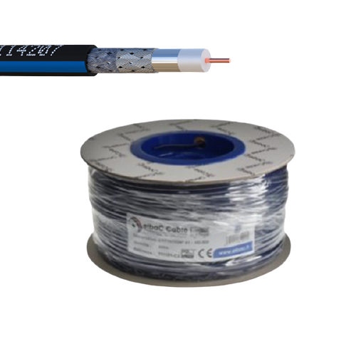 [114207-C1] CABLE COAXIAL - 100M - BOBINE CARTON