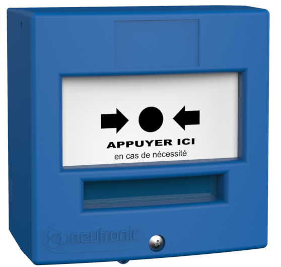 [4710C1C] DM 1 CONTACT "APPUYER ICI" BLEU AVEC CAPOT  (NEU-4710C1C)
