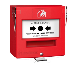 [4713R1C-RF2] DÉCLENCHEUR MANUEL RADIO ETANCHE AVEC CAPOT