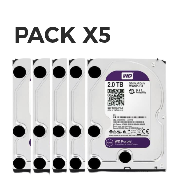 [WD20PURX-Pack05] HDD2T WESTERN DIGITAL - Pack x05