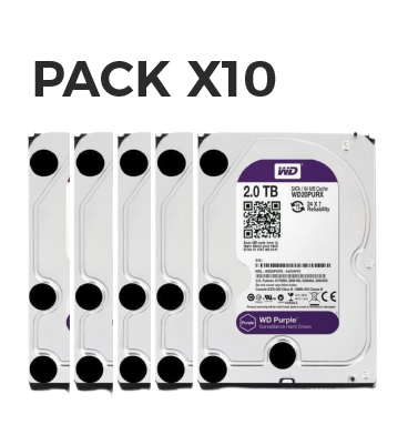 [WD20PURX-Pack10] HDD2T WESTERN DIGITAL - Pack x10