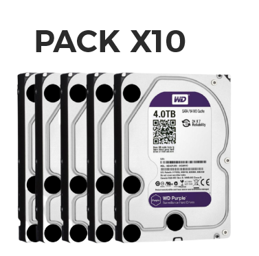 [WD40PURX-Pack10] HDD4T WESTERN DIGITAL - Pack x10