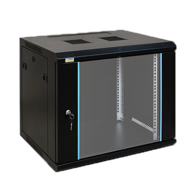 [ARMOIRE19-9U-450] COFFRET MURAL INFORMATIQUE 9U 600X450 MONTÉ