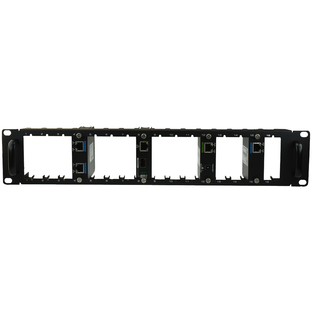 [S49005-B0] PANNEAU DE MONTAGE 16 MODULES B1  (BAIE-PANNEAU/19P2U)