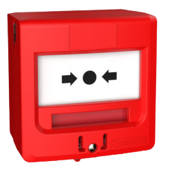 [5711R1C] DM 2 contacts en saillie ou encastrable ROUGE + CAPOT  (NEU-5711R1C)