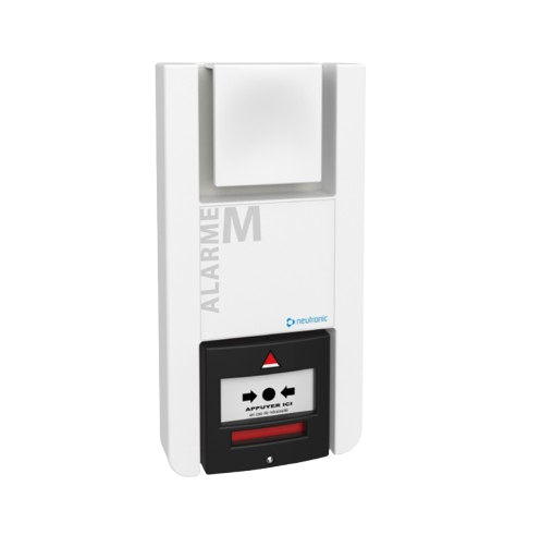 [TT5P-RF3] Equipement Alarme Menace à piles Radio Sonore avec BM noir intégré  (NEU-TT5P-RF)