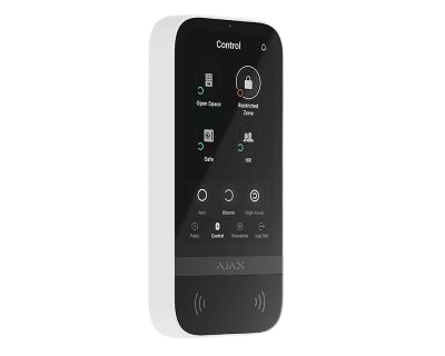 [58455.148.WH1] Ajax KeyPad TouchScreen white  [BASELINE]