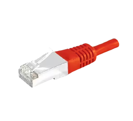 [TLCR01R] CORDON S/FTP Cat6 CCA 1m rouge-red