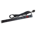 [TLVD510] PANNEAU 1U 19" MULTIPRISES 8 PRISES + INTERRUPTEUR